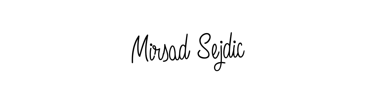 You should practise on your own different ways (Angelique-Rose-font-FFP) to write your name (Mirsad Sejdic) in signature. don't let someone else do it for you. Mirsad Sejdic signature style 5 images and pictures png