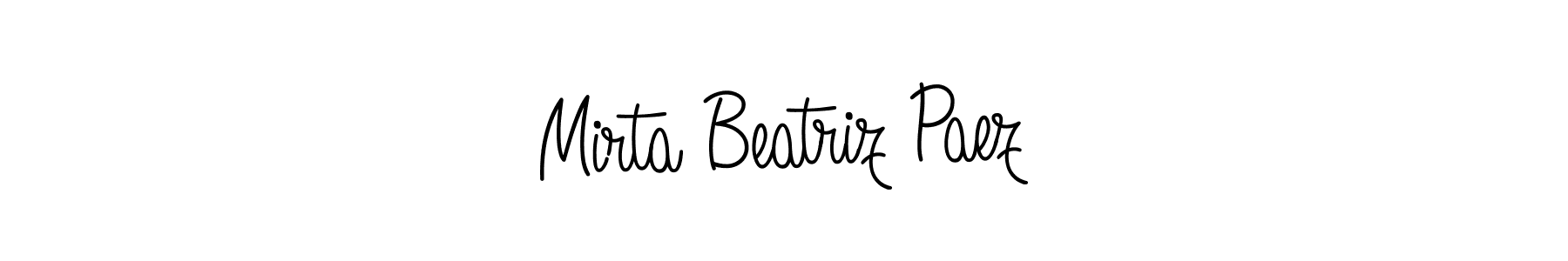 Angelique-Rose-font-FFP is a professional signature style that is perfect for those who want to add a touch of class to their signature. It is also a great choice for those who want to make their signature more unique. Get Mirta Beatriz Paez name to fancy signature for free. Mirta Beatriz Paez signature style 5 images and pictures png