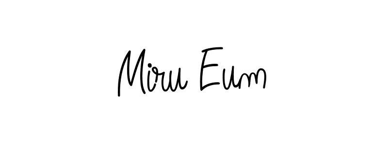 How to Draw Miru Eum signature style? Angelique-Rose-font-FFP is a latest design signature styles for name Miru Eum. Miru Eum signature style 5 images and pictures png