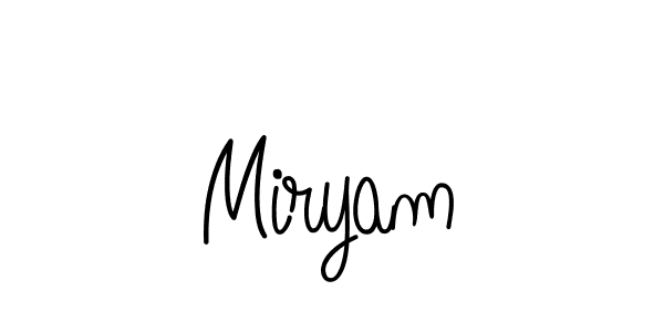 Use a signature maker to create a handwritten signature online. With this signature software, you can design (Angelique-Rose-font-FFP) your own signature for name Miryam. Miryam signature style 5 images and pictures png