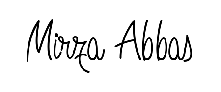 A timeless handwritten aesthetic for Mirza Abbas. The Angelique-Rose-font-FFP font gives your signature a handcrafted feel with natural curves. Mirza Abbas signature style 5 images and pictures png