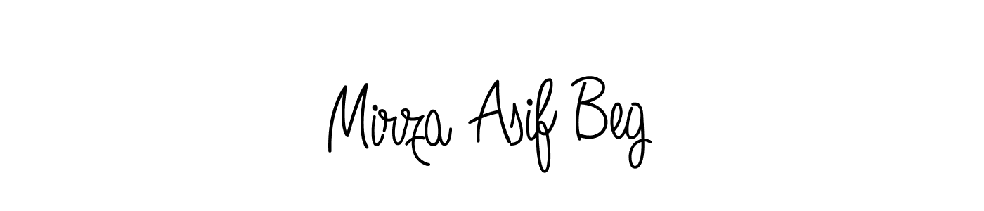 Create a beautiful signature design for name Mirza Asif Beg. With this signature (Angelique-Rose-font-FFP) fonts, you can make a handwritten signature for free. Mirza Asif Beg signature style 5 images and pictures png