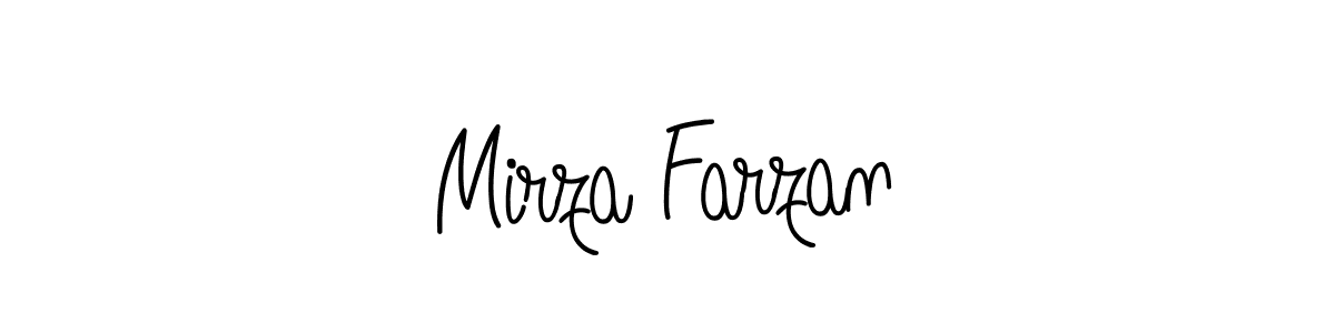 Make a beautiful signature design for name Mirza Farzan. Use this online signature maker to create a handwritten signature for free. Mirza Farzan signature style 5 images and pictures png