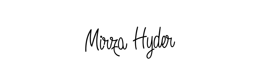 The best way (Angelique-Rose-font-FFP) to make a short signature is to pick only two or three words in your name. The name Mirza Hyder include a total of six letters. For converting this name. Mirza Hyder signature style 5 images and pictures png