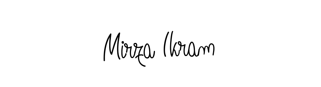 Use a signature maker to create a handwritten signature online. With this signature software, you can design (Angelique-Rose-font-FFP) your own signature for name Mirza Ikram. Mirza Ikram signature style 5 images and pictures png