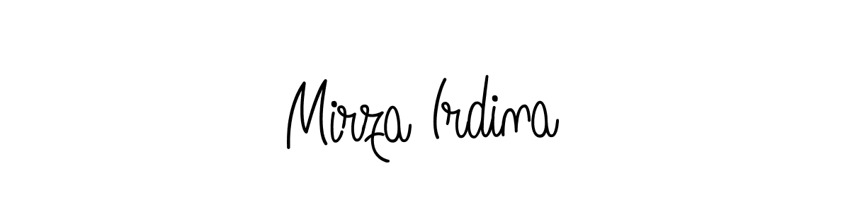 How to Draw Mirza Irdina signature style? Angelique-Rose-font-FFP is a latest design signature styles for name Mirza Irdina. Mirza Irdina signature style 5 images and pictures png