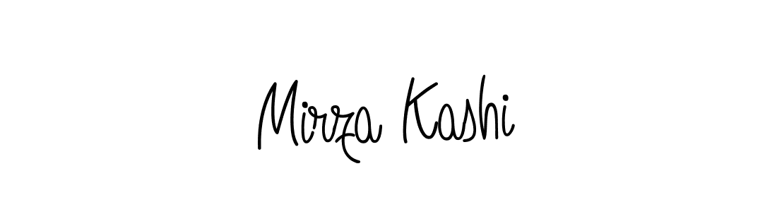 Design your own signature with our free online signature maker. With this signature software, you can create a handwritten (Angelique-Rose-font-FFP) signature for name Mirza Kashi. Mirza Kashi signature style 5 images and pictures png