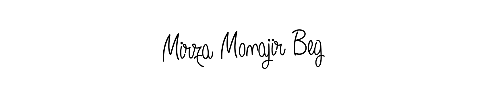 Create a beautiful signature design for name Mirza Monajir Beg. With this signature (Angelique-Rose-font-FFP) fonts, you can make a handwritten signature for free. Mirza Monajir Beg signature style 5 images and pictures png