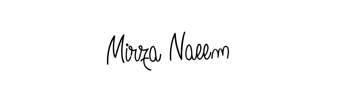 if you are searching for the best signature style for your name Mirza Naeem. so please give up your signature search. here we have designed multiple signature styles  using Angelique-Rose-font-FFP. Mirza Naeem signature style 5 images and pictures png