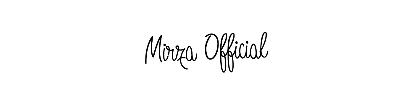 How to make Mirza Official signature? Angelique-Rose-font-FFP is a professional autograph style. Create handwritten signature for Mirza Official name. Mirza Official signature style 5 images and pictures png