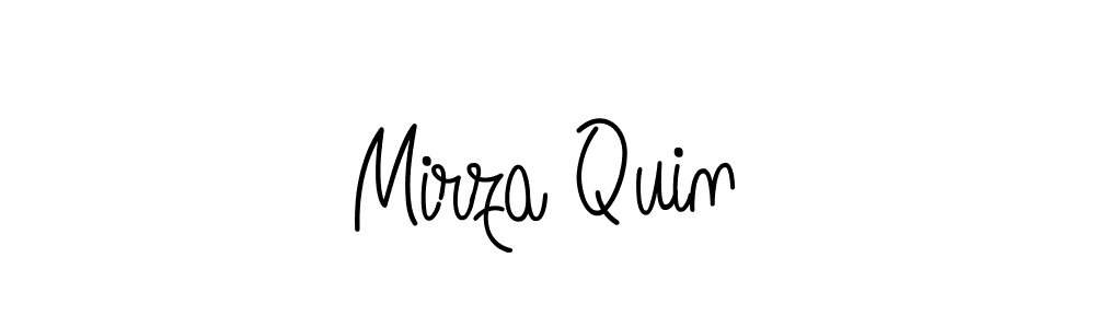 Design your own signature with our free online signature maker. With this signature software, you can create a handwritten (Angelique-Rose-font-FFP) signature for name Mirza Quin. Mirza Quin signature style 5 images and pictures png