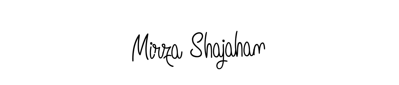 Mirza Shajahan stylish signature style. Best Handwritten Sign (Angelique-Rose-font-FFP) for my name. Handwritten Signature Collection Ideas for my name Mirza Shajahan. Mirza Shajahan signature style 5 images and pictures png