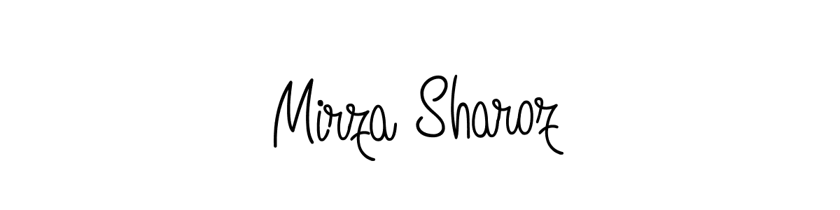 Best and Professional Signature Style for Mirza Sharoz. Angelique-Rose-font-FFP Best Signature Style Collection. Mirza Sharoz signature style 5 images and pictures png