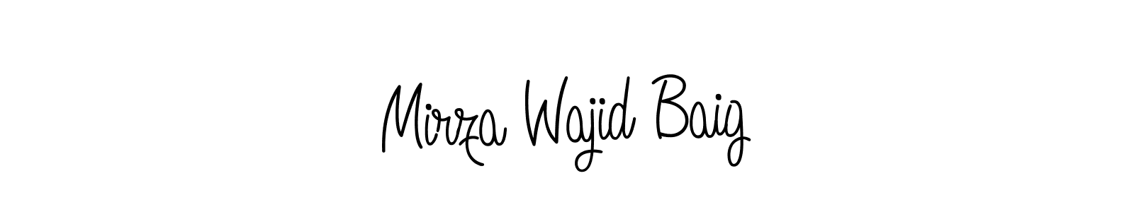 Once you've used our free online signature maker to create your best signature Angelique-Rose-font-FFP style, it's time to enjoy all of the benefits that Mirza Wajid Baig name signing documents. Mirza Wajid Baig signature style 5 images and pictures png