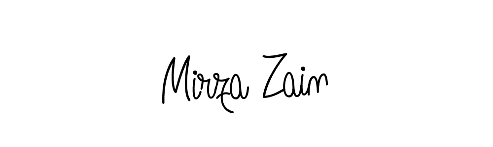 Mirza Zain stylish signature style. Best Handwritten Sign (Angelique-Rose-font-FFP) for my name. Handwritten Signature Collection Ideas for my name Mirza Zain. Mirza Zain signature style 5 images and pictures png