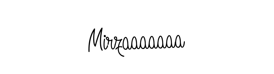 Mirzaaaaaaa stylish signature style. Best Handwritten Sign (Angelique-Rose-font-FFP) for my name. Handwritten Signature Collection Ideas for my name Mirzaaaaaaa. Mirzaaaaaaa signature style 5 images and pictures png