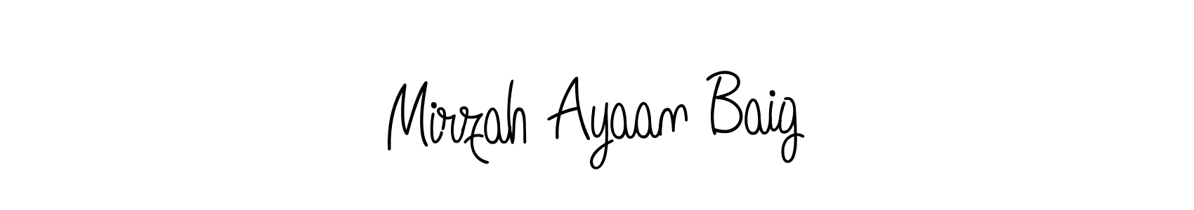 It looks lik you need a new signature style for name Mirzah Ayaan Baig. Design unique handwritten (Angelique-Rose-font-FFP) signature with our free signature maker in just a few clicks. Mirzah Ayaan Baig signature style 5 images and pictures png