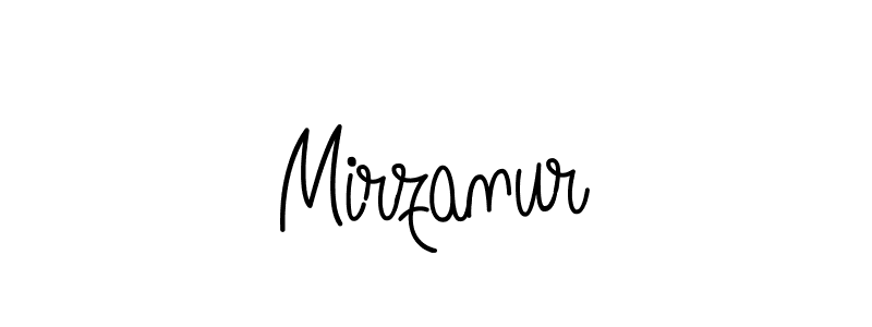 How to Draw Mirzanur signature style? Angelique-Rose-font-FFP is a latest design signature styles for name Mirzanur. Mirzanur signature style 5 images and pictures png