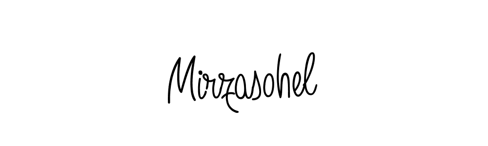 Mirzasohel stylish signature style. Best Handwritten Sign (Angelique-Rose-font-FFP) for my name. Handwritten Signature Collection Ideas for my name Mirzasohel. Mirzasohel signature style 5 images and pictures png