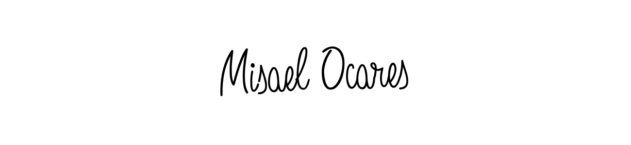 Design your own signature with our free online signature maker. With this signature software, you can create a handwritten (Angelique-Rose-font-FFP) signature for name Misael Ocares. Misael Ocares signature style 5 images and pictures png