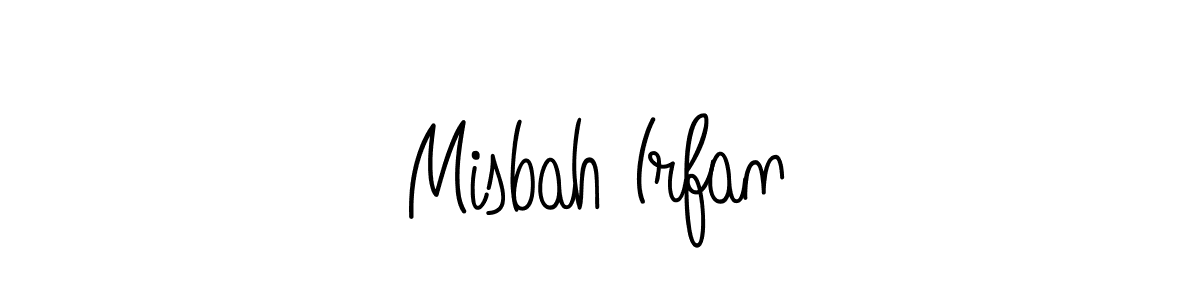 Create a beautiful signature design for name Misbah Irfan. With this signature (Angelique-Rose-font-FFP) fonts, you can make a handwritten signature for free. Misbah Irfan signature style 5 images and pictures png