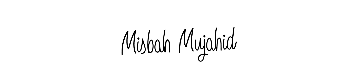 Also we have Misbah Mujahid name is the best signature style. Create professional handwritten signature collection using Angelique-Rose-font-FFP autograph style. Misbah Mujahid signature style 5 images and pictures png