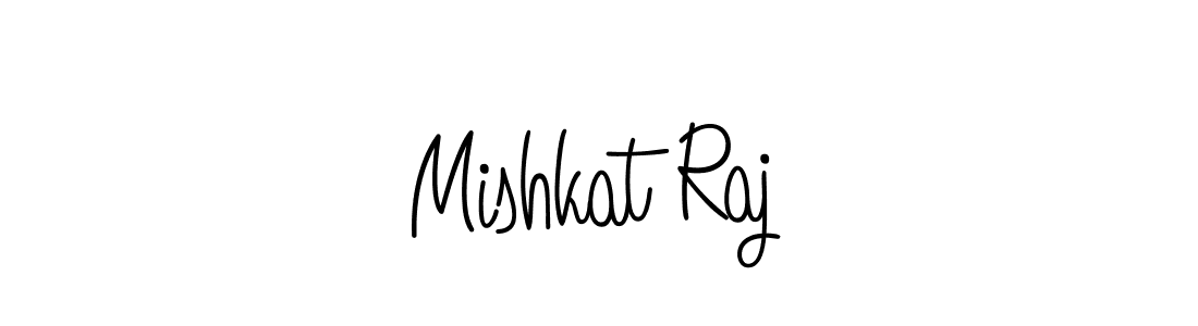 How to Draw Mishkat Raj signature style? Angelique-Rose-font-FFP is a latest design signature styles for name Mishkat Raj. Mishkat Raj signature style 5 images and pictures png