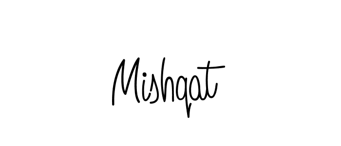 Create a beautiful signature design for name Mishqat. With this signature (Angelique-Rose-font-FFP) fonts, you can make a handwritten signature for free. Mishqat signature style 5 images and pictures png