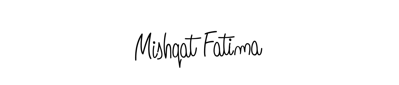 Once you've used our free online signature maker to create your best signature Angelique-Rose-font-FFP style, it's time to enjoy all of the benefits that Mishqat Fatima name signing documents. Mishqat Fatima signature style 5 images and pictures png