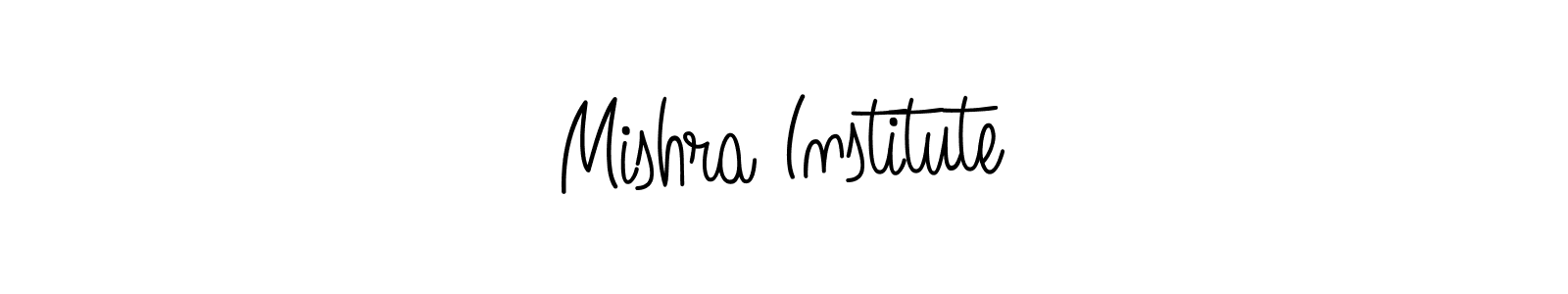 Mishra Institute stylish signature style. Best Handwritten Sign (Angelique-Rose-font-FFP) for my name. Handwritten Signature Collection Ideas for my name Mishra Institute. Mishra Institute signature style 5 images and pictures png