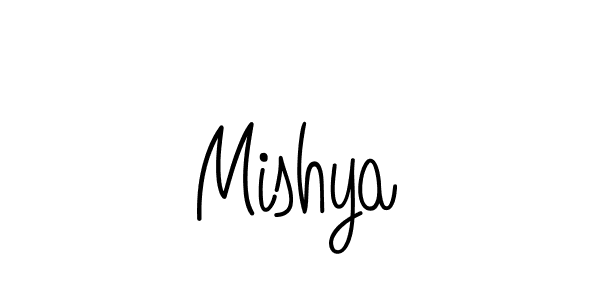 Design your own signature with our free online signature maker. With this signature software, you can create a handwritten (Angelique-Rose-font-FFP) signature for name Mishya. Mishya signature style 5 images and pictures png