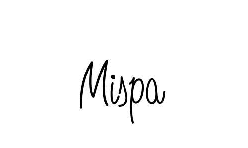 Make a beautiful signature design for name Mispa. With this signature (Angelique-Rose-font-FFP) style, you can create a handwritten signature for free. Mispa signature style 5 images and pictures png
