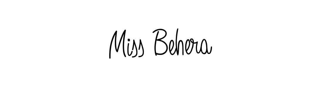 Miss Behera stylish signature style. Best Handwritten Sign (Angelique-Rose-font-FFP) for my name. Handwritten Signature Collection Ideas for my name Miss Behera. Miss Behera signature style 5 images and pictures png