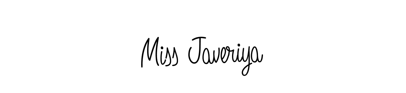 Miss Javeriya stylish signature style. Best Handwritten Sign (Angelique-Rose-font-FFP) for my name. Handwritten Signature Collection Ideas for my name Miss Javeriya. Miss Javeriya signature style 5 images and pictures png