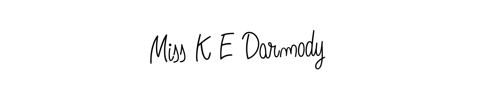 How to make Miss K E Darmody name signature. Use Angelique-Rose-font-FFP style for creating short signs online. This is the latest handwritten sign. Miss K E Darmody signature style 5 images and pictures png