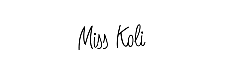 See photos of Miss Koli official signature by Spectra . Check more albums & portfolios. Read reviews & check more about Angelique-Rose-font-FFP font. Miss Koli signature style 5 images and pictures png