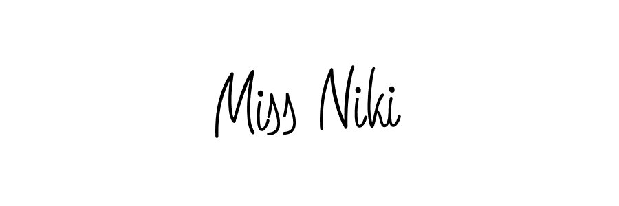 The best way (Angelique-Rose-font-FFP) to make a short signature is to pick only two or three words in your name. The name Miss Niki include a total of six letters. For converting this name. Miss Niki signature style 5 images and pictures png