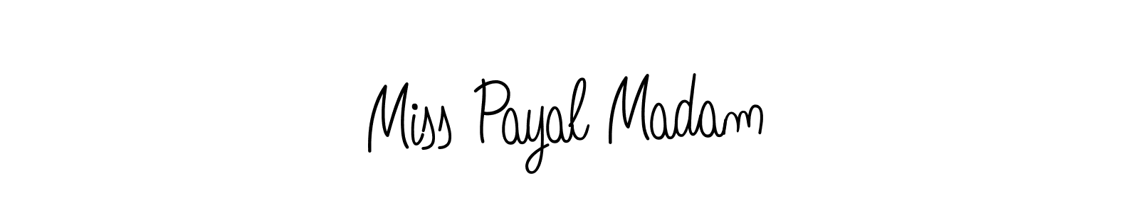 Check out images of Autograph of Miss Payal Madam name. Actor Miss Payal Madam Signature Style. Angelique-Rose-font-FFP is a professional sign style online. Miss Payal Madam signature style 5 images and pictures png