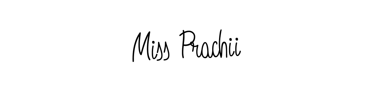 Design your own signature with our free online signature maker. With this signature software, you can create a handwritten (Angelique-Rose-font-FFP) signature for name Miss Prachii. Miss Prachii signature style 5 images and pictures png