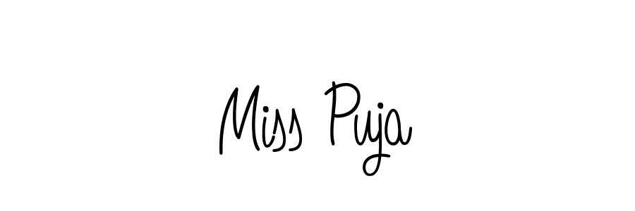 The best way (Angelique-Rose-font-FFP) to make a short signature is to pick only two or three words in your name. The name Miss Puja include a total of six letters. For converting this name. Miss Puja signature style 5 images and pictures png