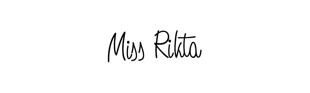 Also we have Miss Rikta name is the best signature style. Create professional handwritten signature collection using Angelique-Rose-font-FFP autograph style. Miss Rikta signature style 5 images and pictures png
