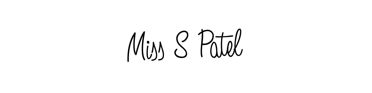 Angelique-Rose-font-FFP is a professional signature style that is perfect for those who want to add a touch of class to their signature. It is also a great choice for those who want to make their signature more unique. Get Miss S Patel name to fancy signature for free. Miss S Patel signature style 5 images and pictures png