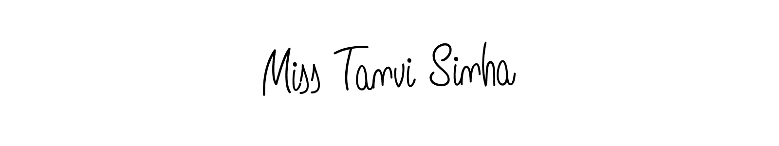 Use a signature maker to create a handwritten signature online. With this signature software, you can design (Angelique-Rose-font-FFP) your own signature for name Miss Tanvi Sinha. Miss Tanvi Sinha signature style 5 images and pictures png