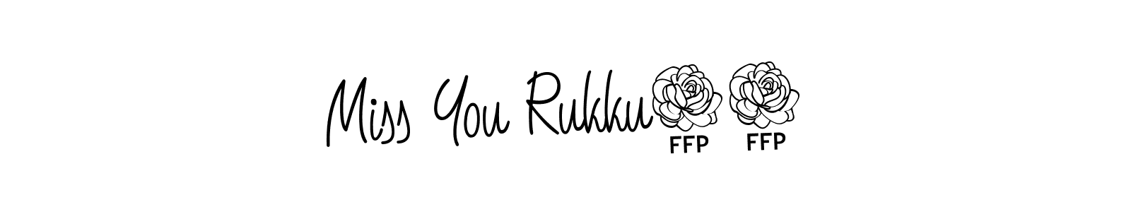 How to make Miss You Rukku18 name signature. Use Angelique-Rose-font-FFP style for creating short signs online. This is the latest handwritten sign. Miss You Rukku18 signature style 5 images and pictures png