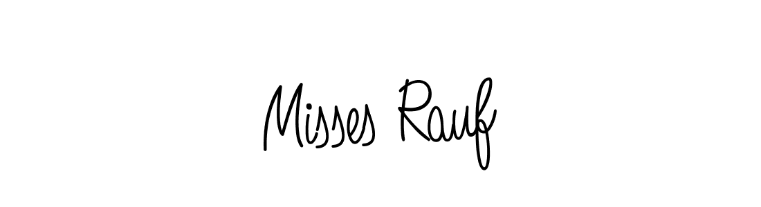Design your own signature with our free online signature maker. With this signature software, you can create a handwritten (Angelique-Rose-font-FFP) signature for name Misses Rauf. Misses Rauf signature style 5 images and pictures png