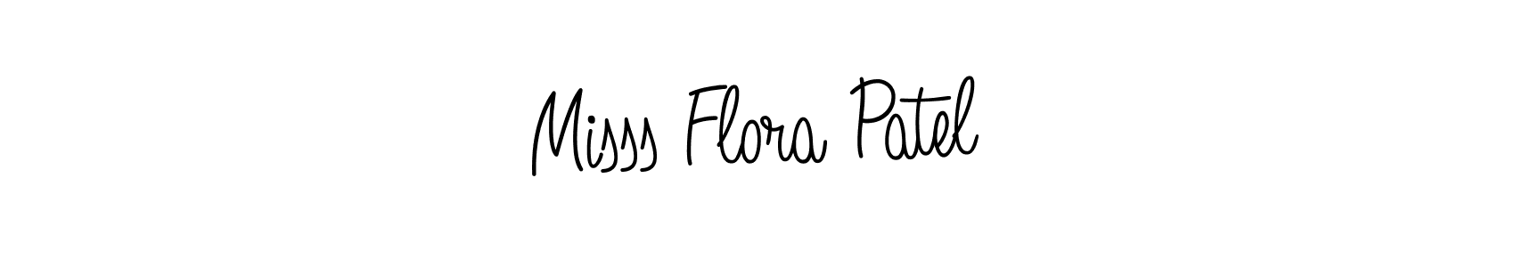 Misss Flora Patel stylish signature style. Best Handwritten Sign (Angelique-Rose-font-FFP) for my name. Handwritten Signature Collection Ideas for my name Misss Flora Patel. Misss Flora Patel signature style 5 images and pictures png