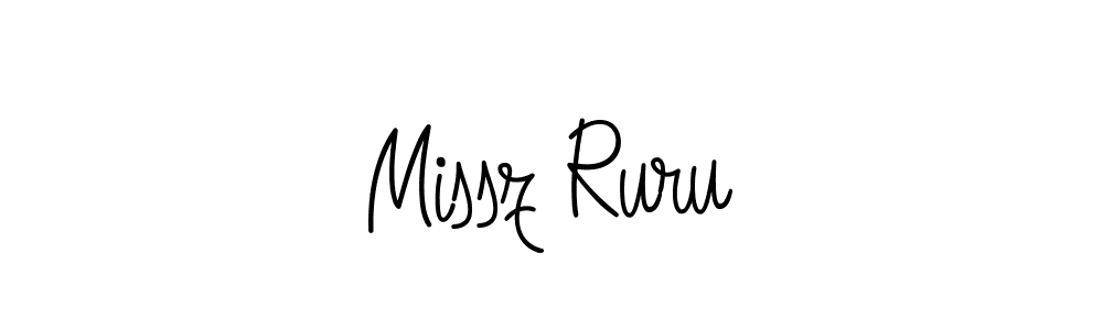 Check out images of Autograph of Missz Ruru name. Actor Missz Ruru Signature Style. Angelique-Rose-font-FFP is a professional sign style online. Missz Ruru signature style 5 images and pictures png