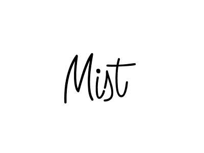 Make a beautiful signature design for name Mist. With this signature (Angelique-Rose-font-FFP) style, you can create a handwritten signature for free. Mist signature style 5 images and pictures png