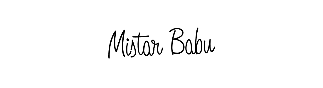 Mistar Babu stylish signature style. Best Handwritten Sign (Angelique-Rose-font-FFP) for my name. Handwritten Signature Collection Ideas for my name Mistar Babu. Mistar Babu signature style 5 images and pictures png