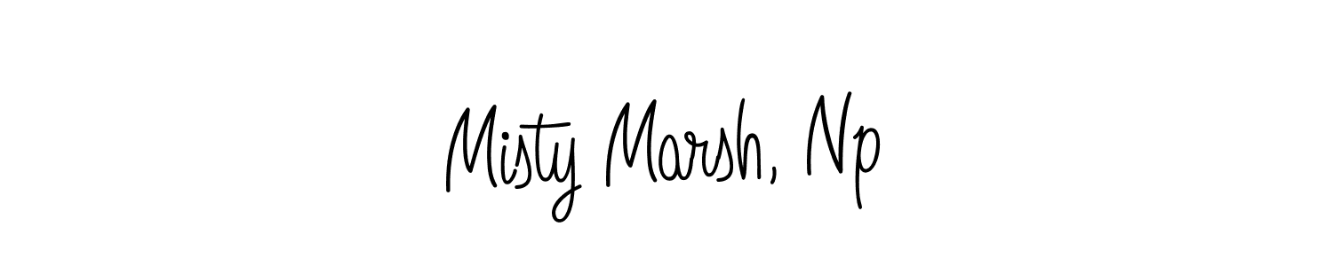 Design your own signature with our free online signature maker. With this signature software, you can create a handwritten (Angelique-Rose-font-FFP) signature for name Misty Marsh, Np. Misty Marsh, Np signature style 5 images and pictures png